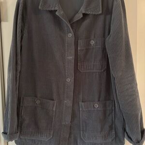 LACAUSA Medium Blue Corduroy Utility Jacket